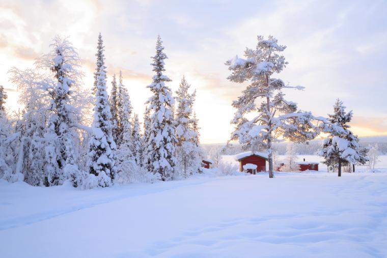 Wintersport in Lapland in Zweden