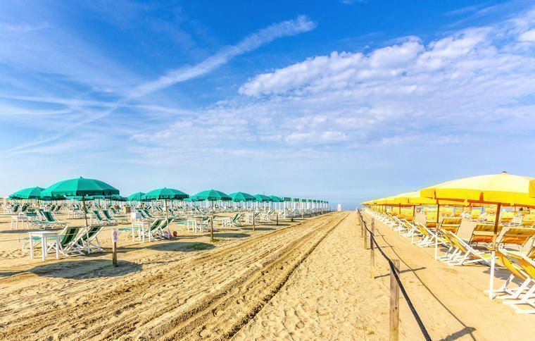 Het strand van Bibione