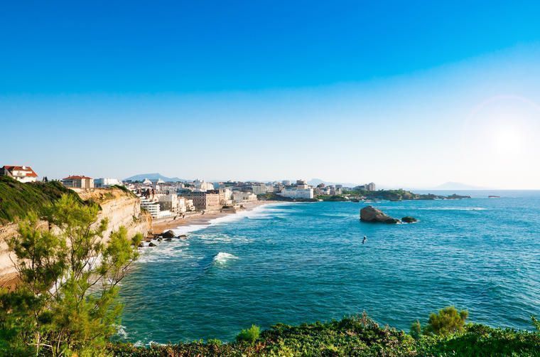 Franse kust aan de Atlantische oceaan